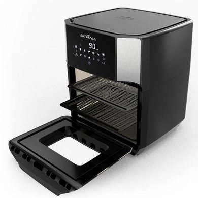 Air fryer Britânia aberta