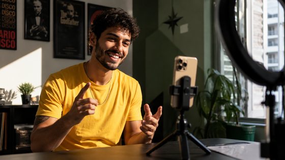 Criador de conteúdo em estúdio 99Pay